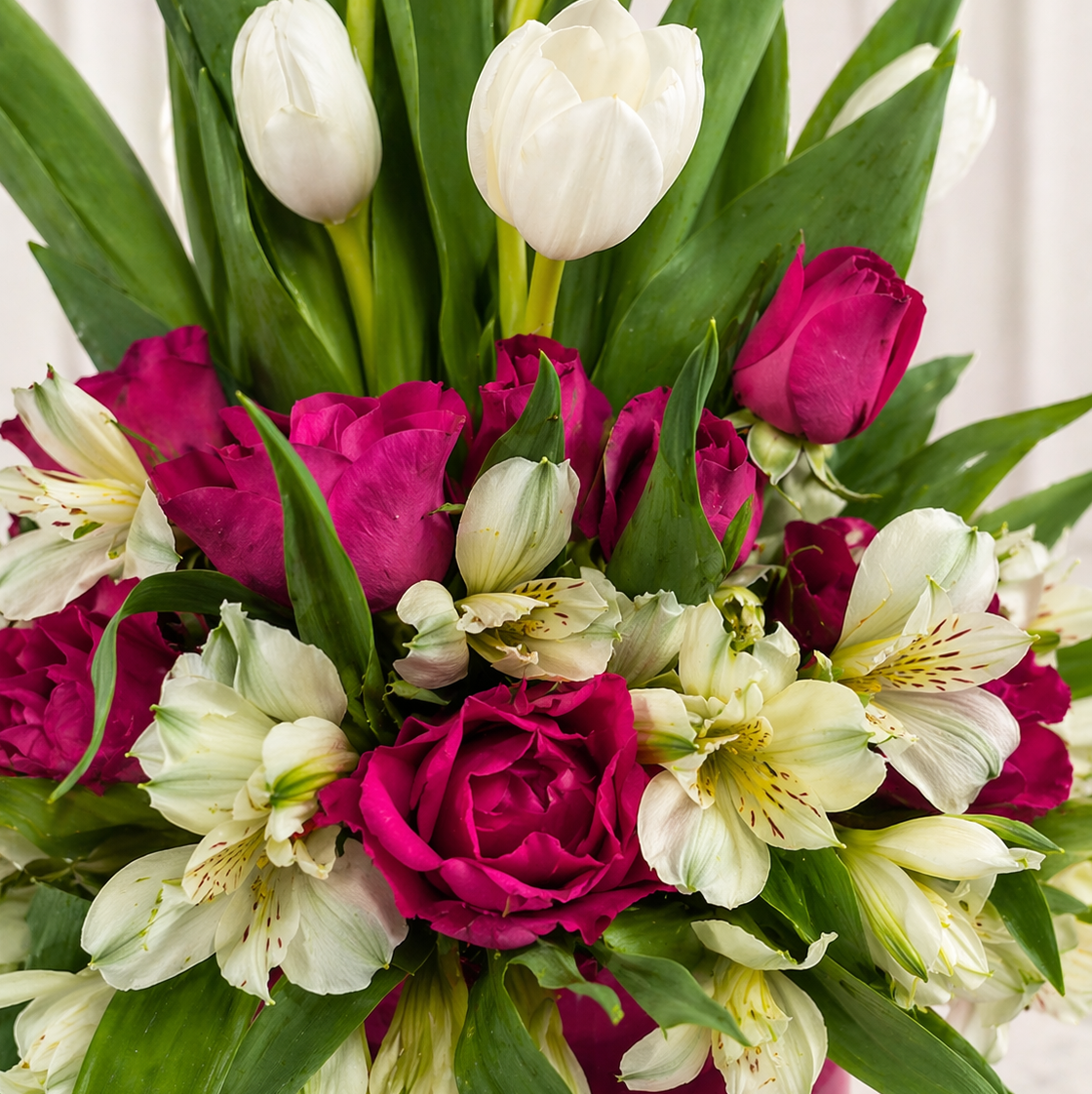Tulip & Rose Garden Arrangement