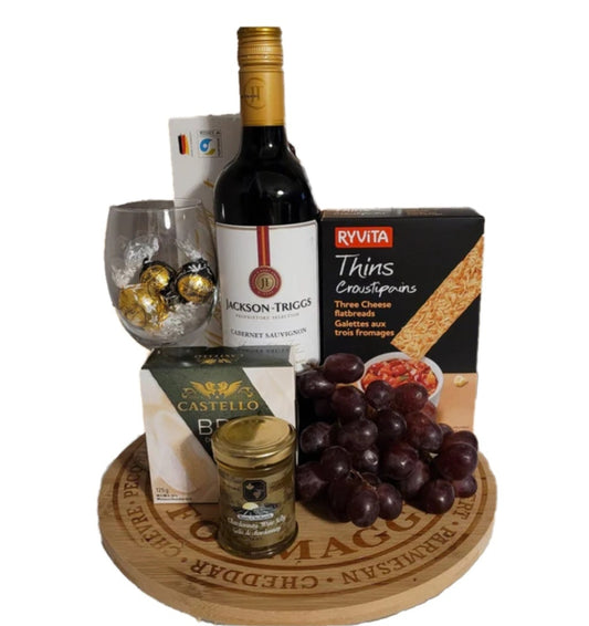 Wine & Gourmet Cheese Board Set