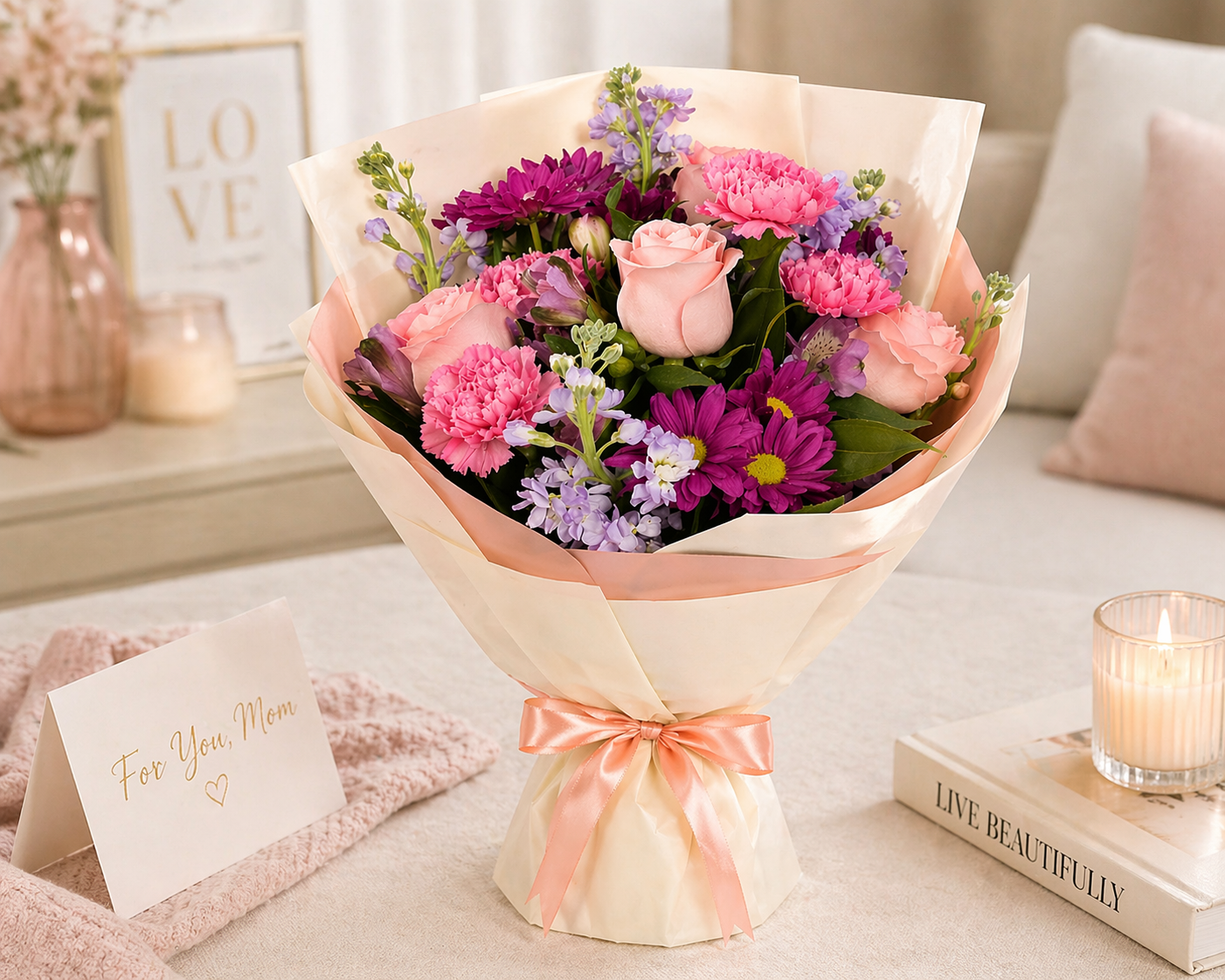 Sweet Blush Garden Bouquet