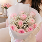 Classic Pink – 12 Rose Bouquet