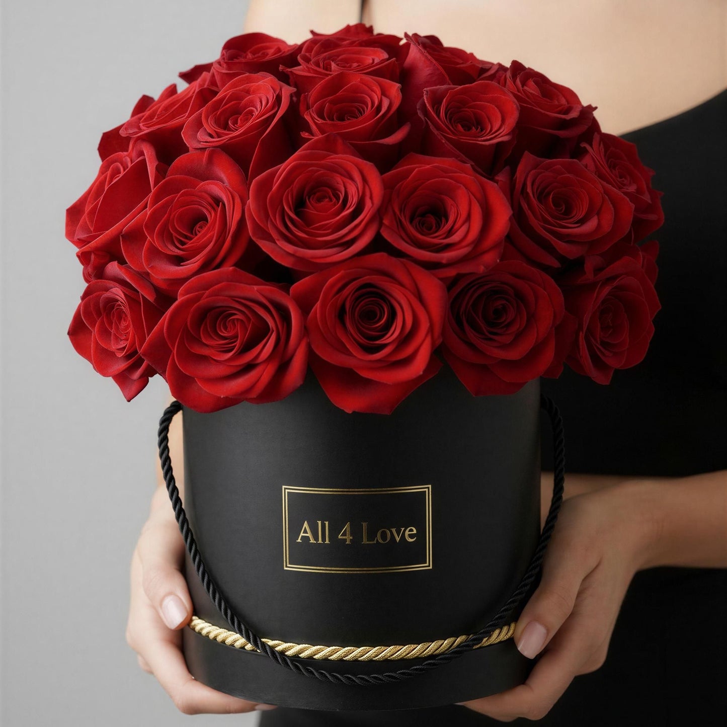 Midnight Romance – Luxury Rose Hatbox