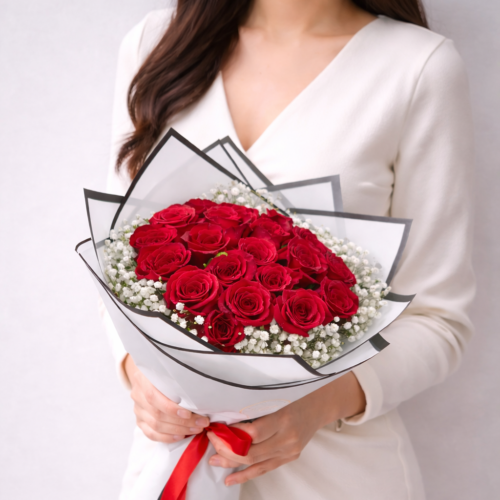 Classic Romance – 24 Roses