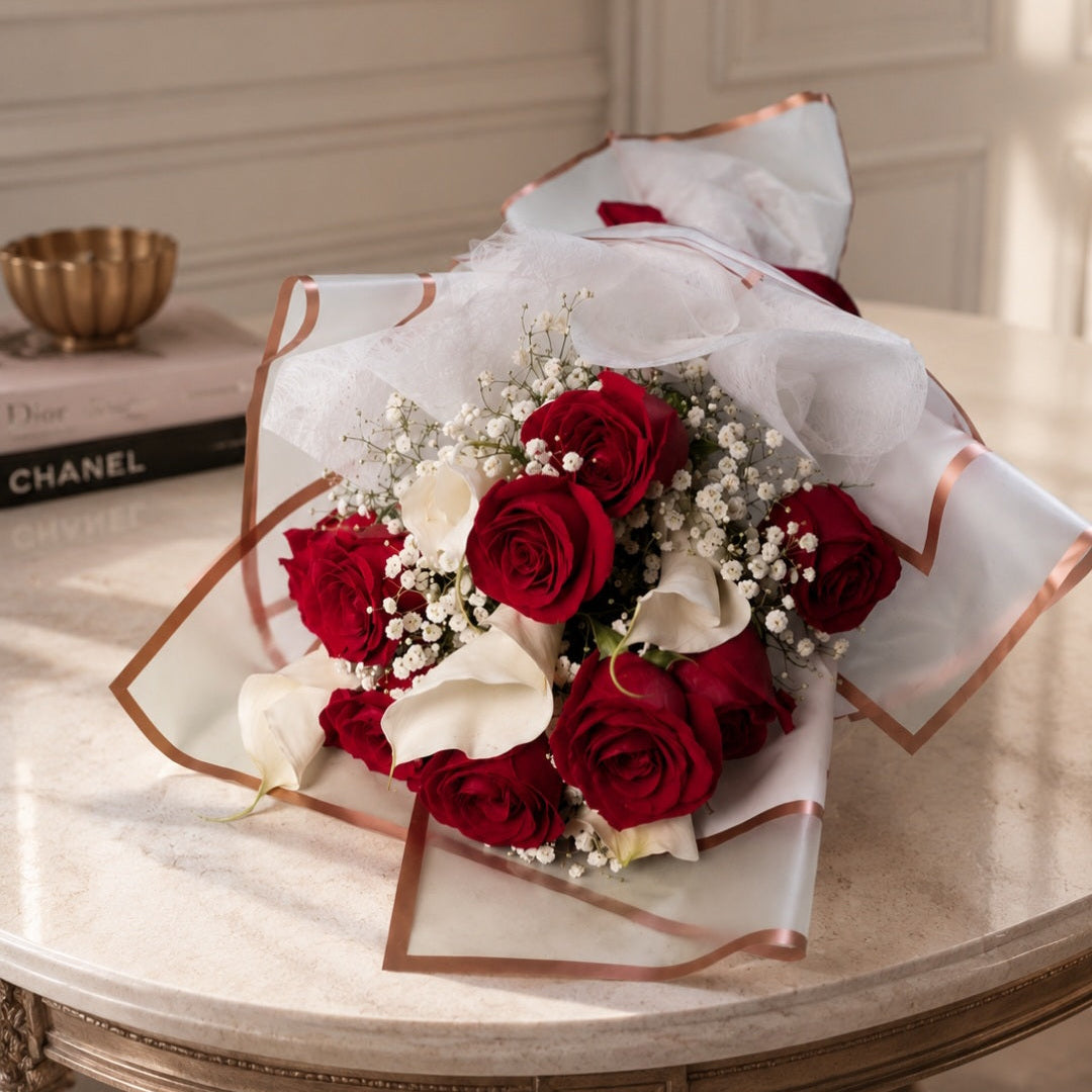 Scarlet Romance Bouquet