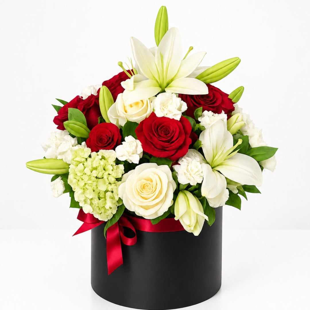 Crimson Elegance Floral Box