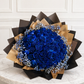 50 blue rose bouquet with glitter Toronto luxury flowers All 4 Love