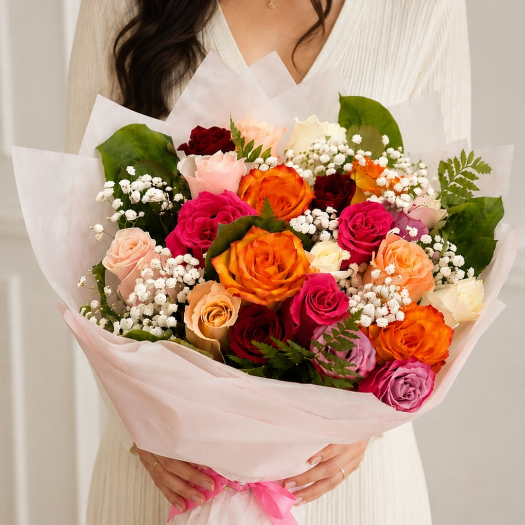 Sunset Blush Garden Bouquet